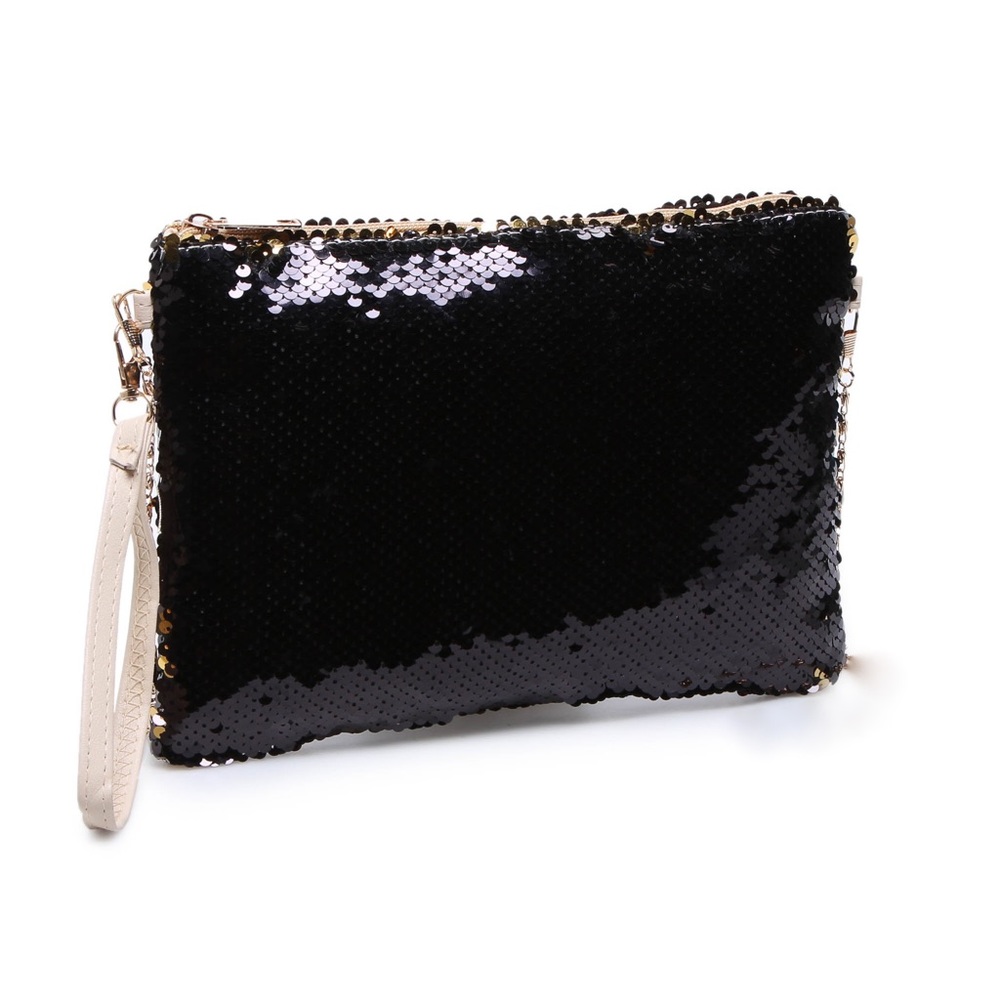 Black Sequin Clutch